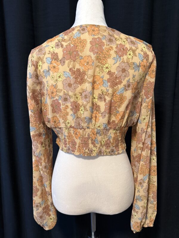 Peach Crop Blouse - Image 3