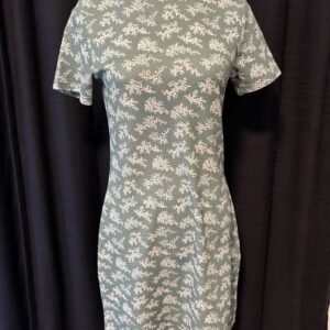 Mirrou Green/White Fitted Floral Dress