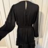 Black Silky Long Sleeve Dress - Image 2