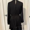 Black Silky Long Sleeve Dress - Image 3