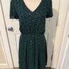 Dark Green and Black Print Dress - Image 2
