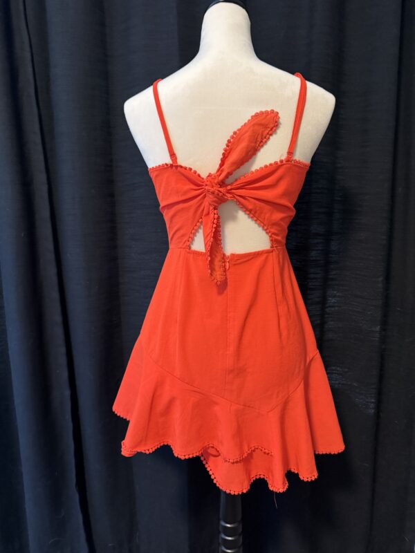 Red Ribbon Bowtie Dress - Image 3