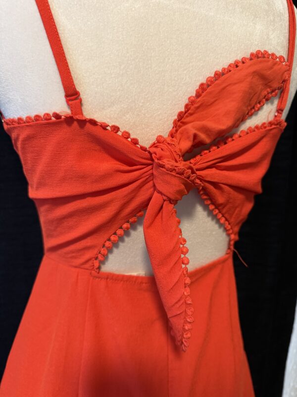 Red Ribbon Bowtie Dress - Image 4