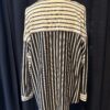 Black and White Stripe Retro Blouse - Image 4