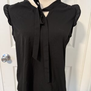 Black Necktie Blouse